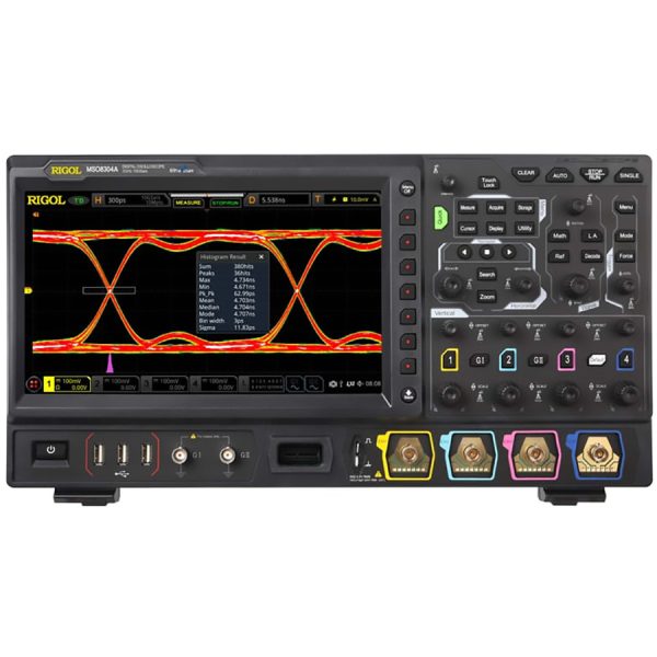 RIGOL MSO8074A: 4-Channel Mixed Signal Oscilloscope with 750 MHz Bandwidth, 10 GS/s Sample Rate, and 500 Mpts Memory